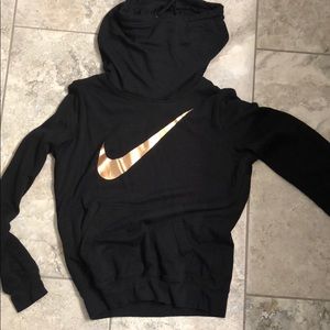 Rose gold Nike swoosh hoodie